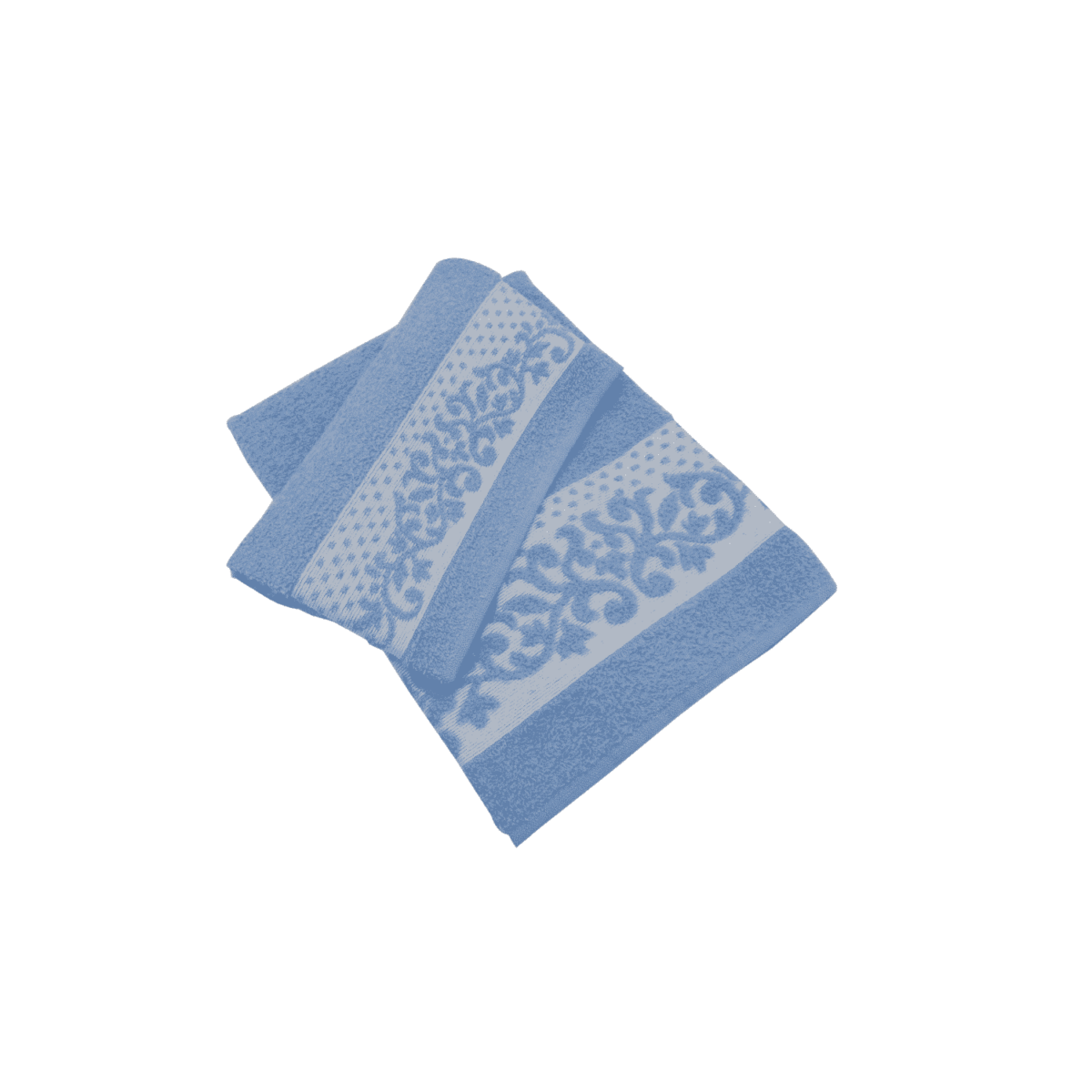 Set-1+1-corinto-azzurro-spugna-fibra-naturale-cotone-asciugamano-ospite-bidet-made-in-italy-60x100cm-40x60cm