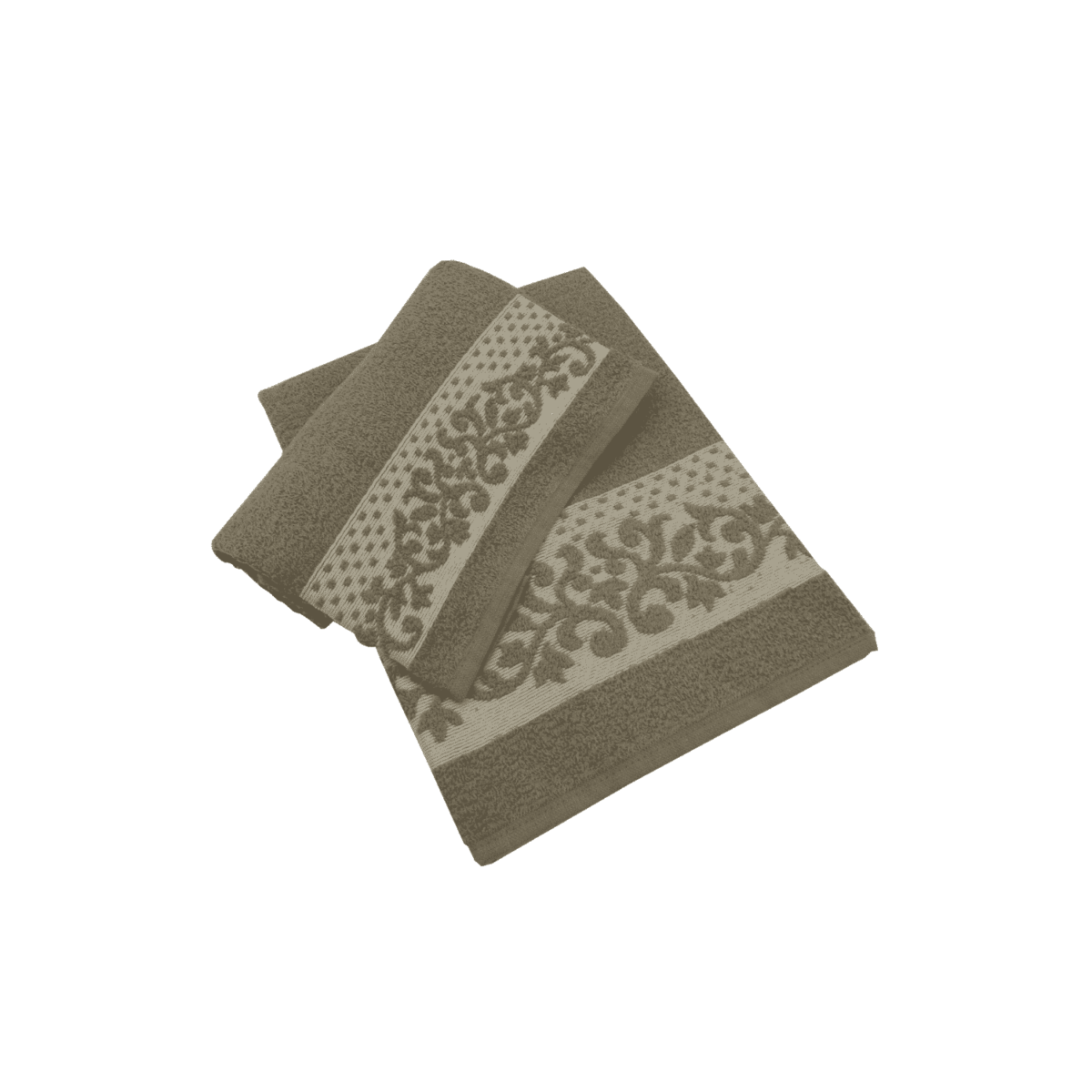 Set-1+1-corinto-nocciola-spugna-fibra-naturale-cotone-asciugamano-ospite-bidet-made-in-italy-60x100cm-40x60cm