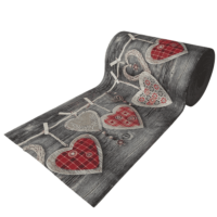 Passatoia-cotone-gommato-cuori-appesi-rosso-antisfilo-antiscivolo-made-in-italy-50x90cm-50x115cm-50x140cm-50x190cm-50x240cm-55x280cm-50x320cm-50x400cm-50x500cm-50x600cm