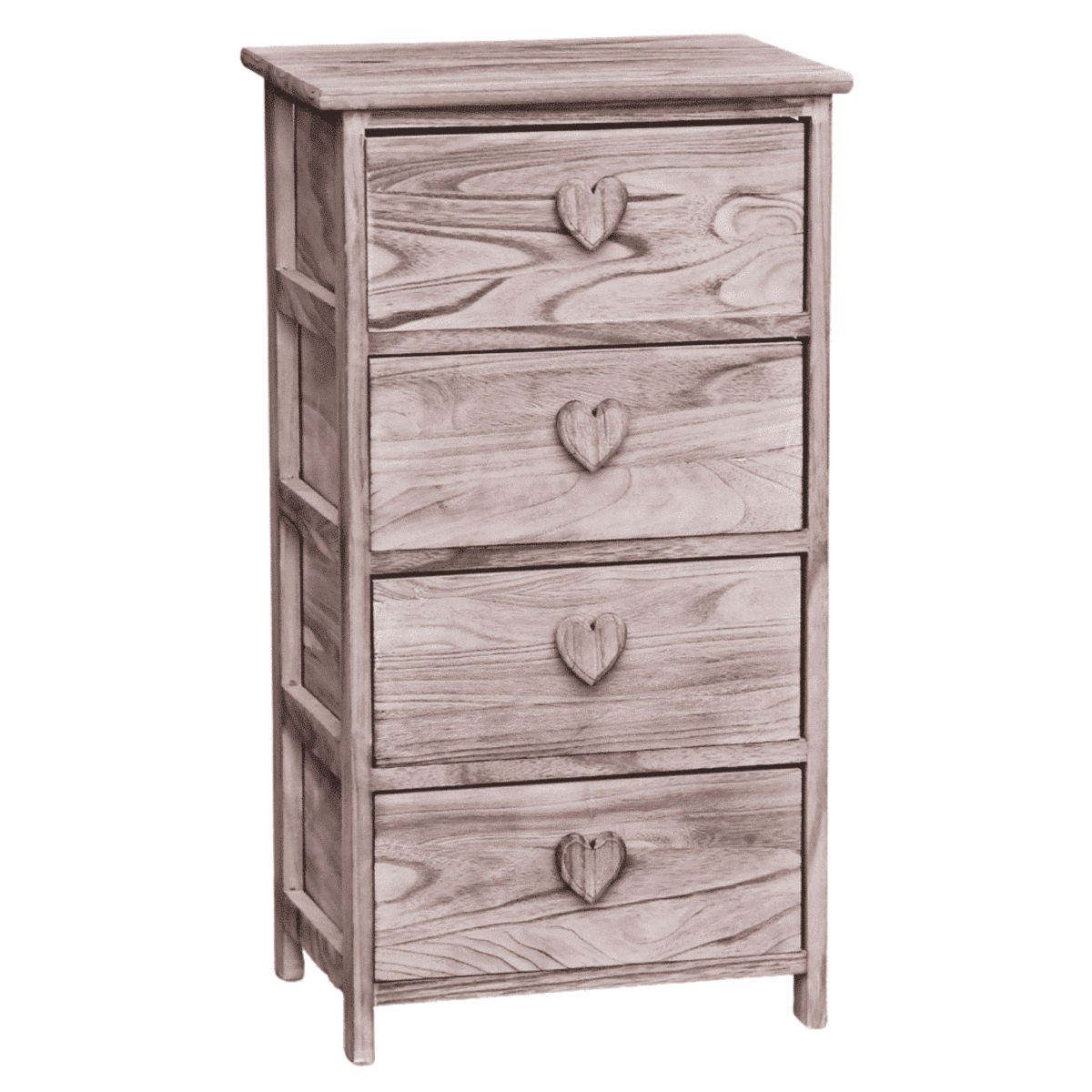 Sabry-comodino-4-cassetti-legno-decorazioni-cuore-40x29x73h-cm