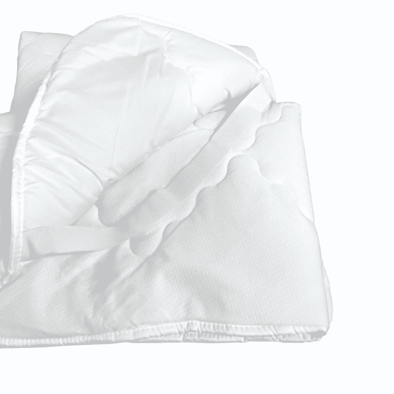 Dettaglio-topper-materasso-elastico-bianco-matrimoniale-reversibile-ioni-argento-microfibra-dettaglio