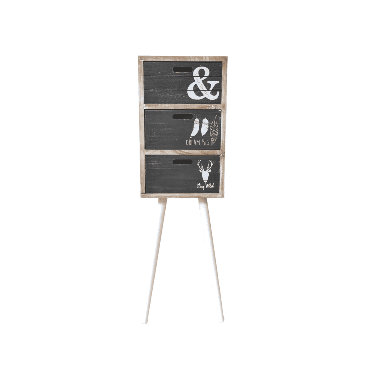 alto-black-3-cassetti-cassettiera-shabby-vintage-old-style-legno-front