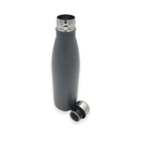 Borraccia Termica Grigio Acciaio Antigraffio Caldo Freddo Doppio Strato 500 ml - immagine 4