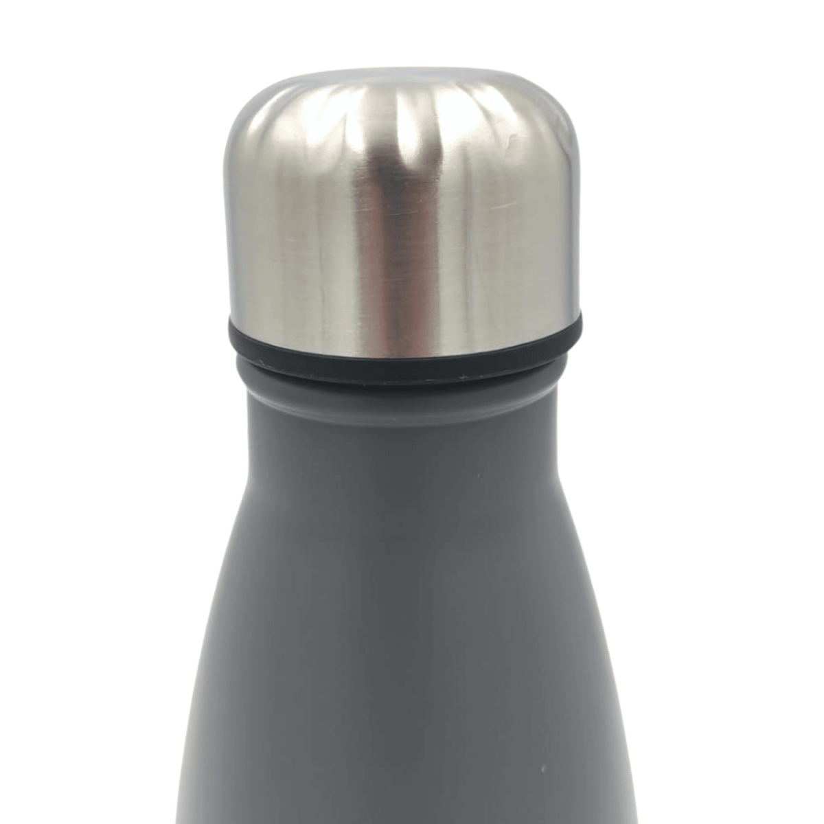 Borraccia Termica Grigio Acciaio Antigraffio Caldo Freddo Doppio Strato 500 ml - immagine 2