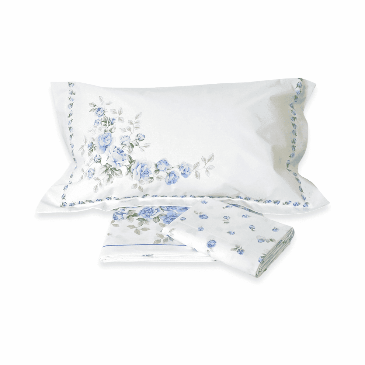 cloe-azzurro-completo-lenzuola-puro-cotone-made-in-italy-quadrifoglio-rose-azzurro-boccioli-federe-con-volani-classico-fiorato