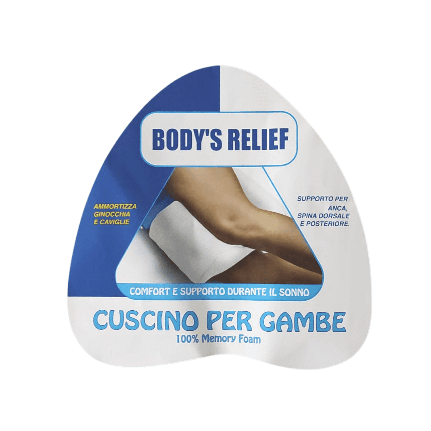 Cuscino per gambe Body's Relief 100% Memory Foam - Maresca Home Decor