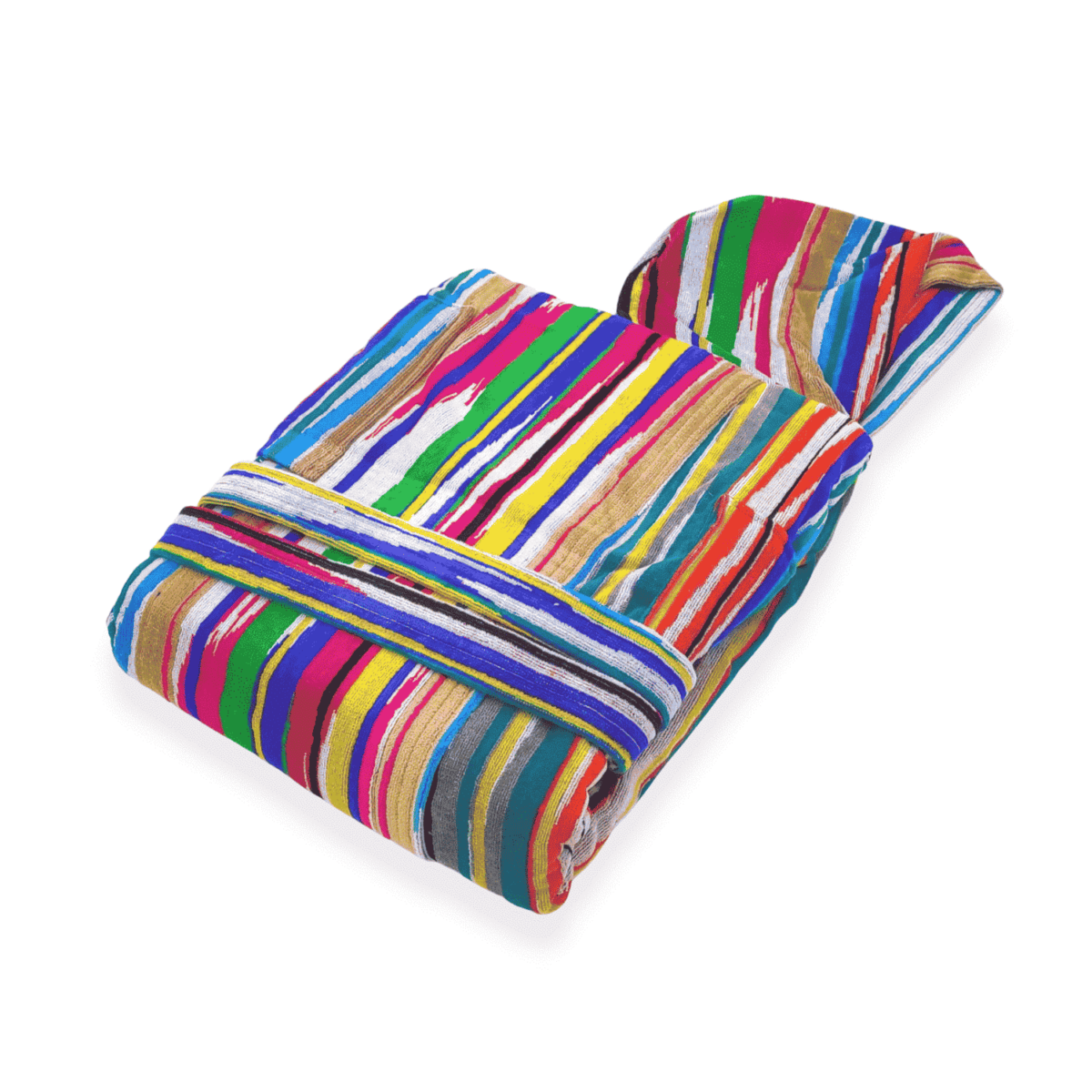 fasce-verticali-multicolor-etnic-accappatoio-spugna-cotone-donna-righe-geometrico