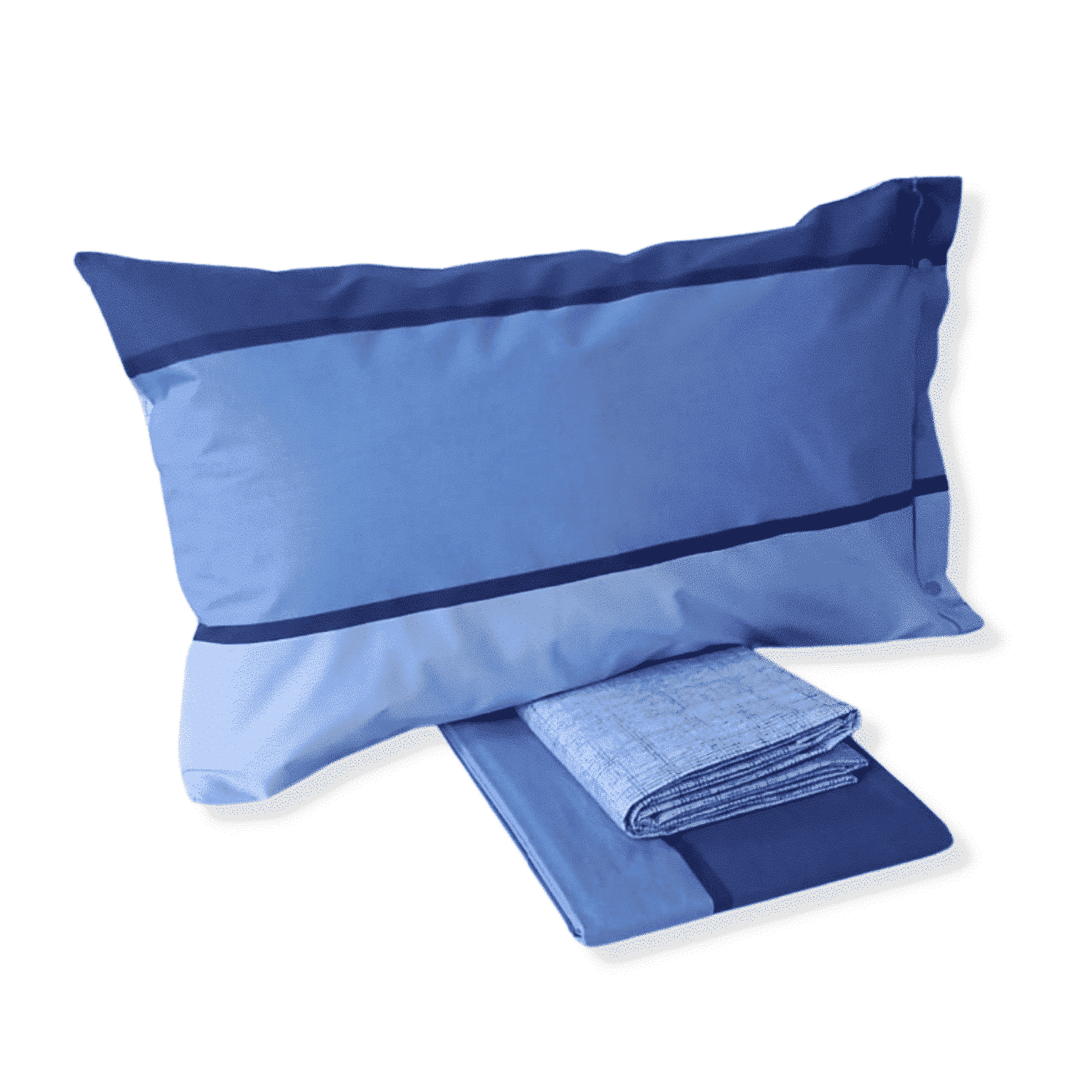 fascia-blu-completo-lenzuola-puro-cotone-made-in-italy-quadrifoglio-blu-azzurro-celeste-sfumato-fascioni-geometrico-moderno