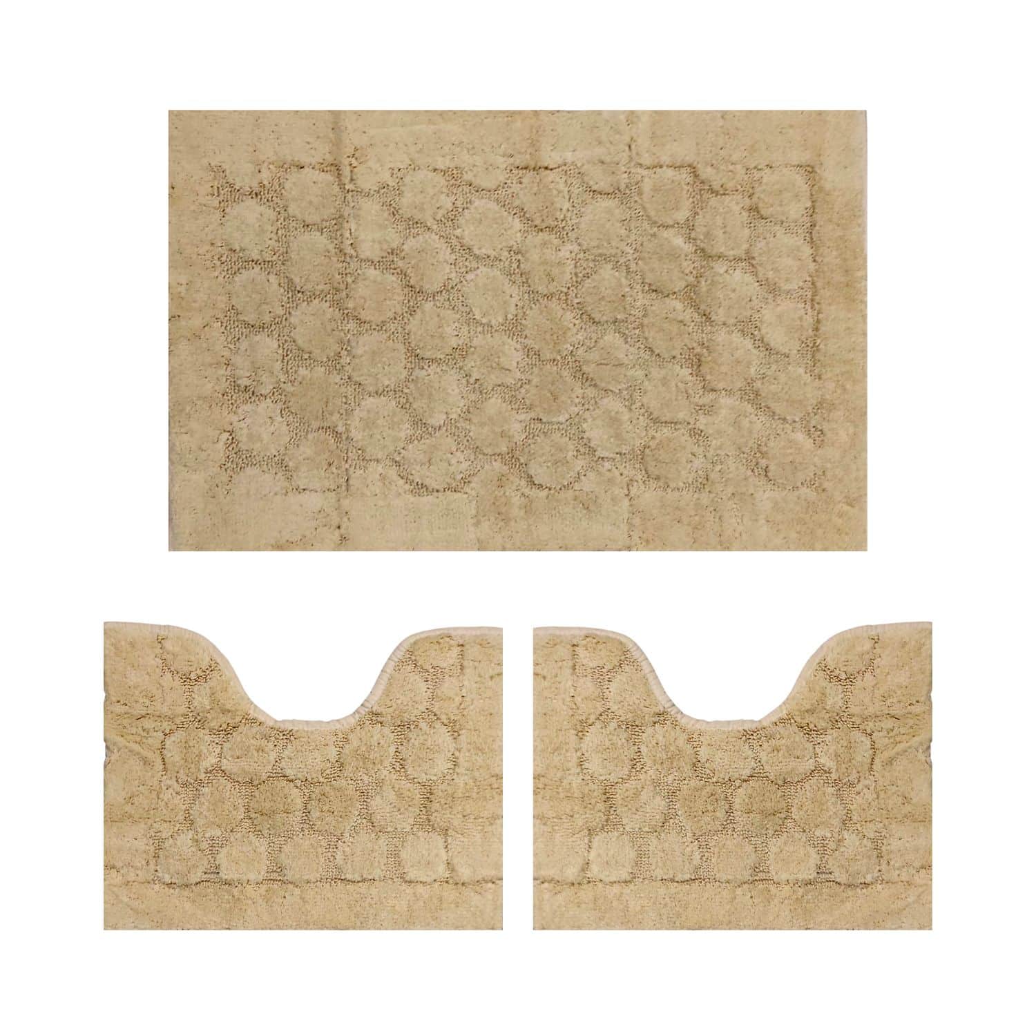foglia-biscotto-set-tappeti-bagno-3-pezzi-cotone-made-in-italy
