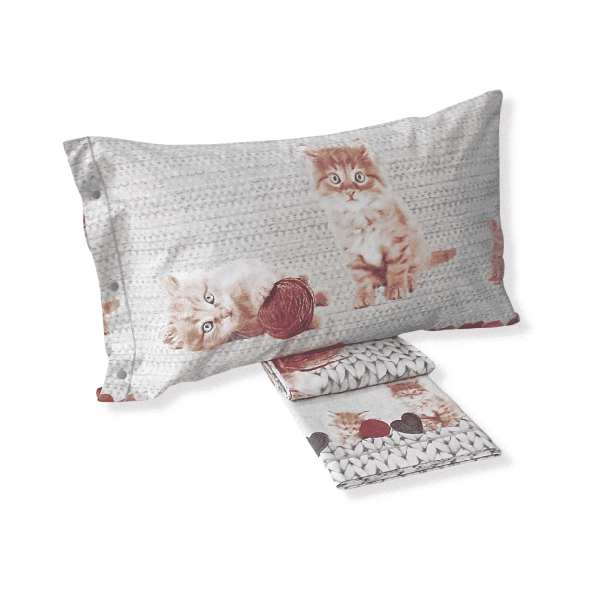 gatti-completo-lenzuola-puro-cotone-made-in-italy-quadrifoglio-gattini-gomitolo-rosa-cuccioli-bimbo-bambino-beige-rosa-una-piazza