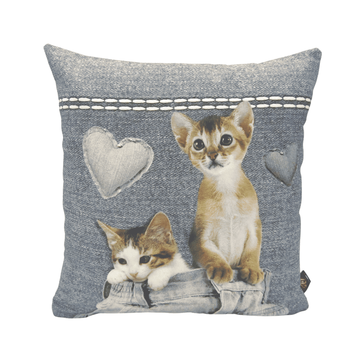Cuscino Gatti Jeans Arredo Casa In Stampa Digitale Cm 45x45