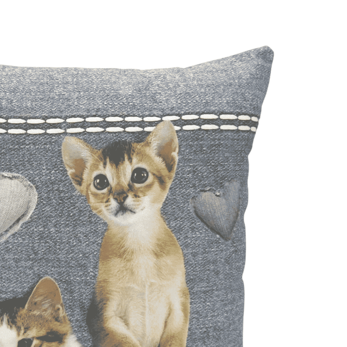 Cuscino Gatti Jeans Arredo Casa In Stampa Digitale Cm 45x45 - immagine 2