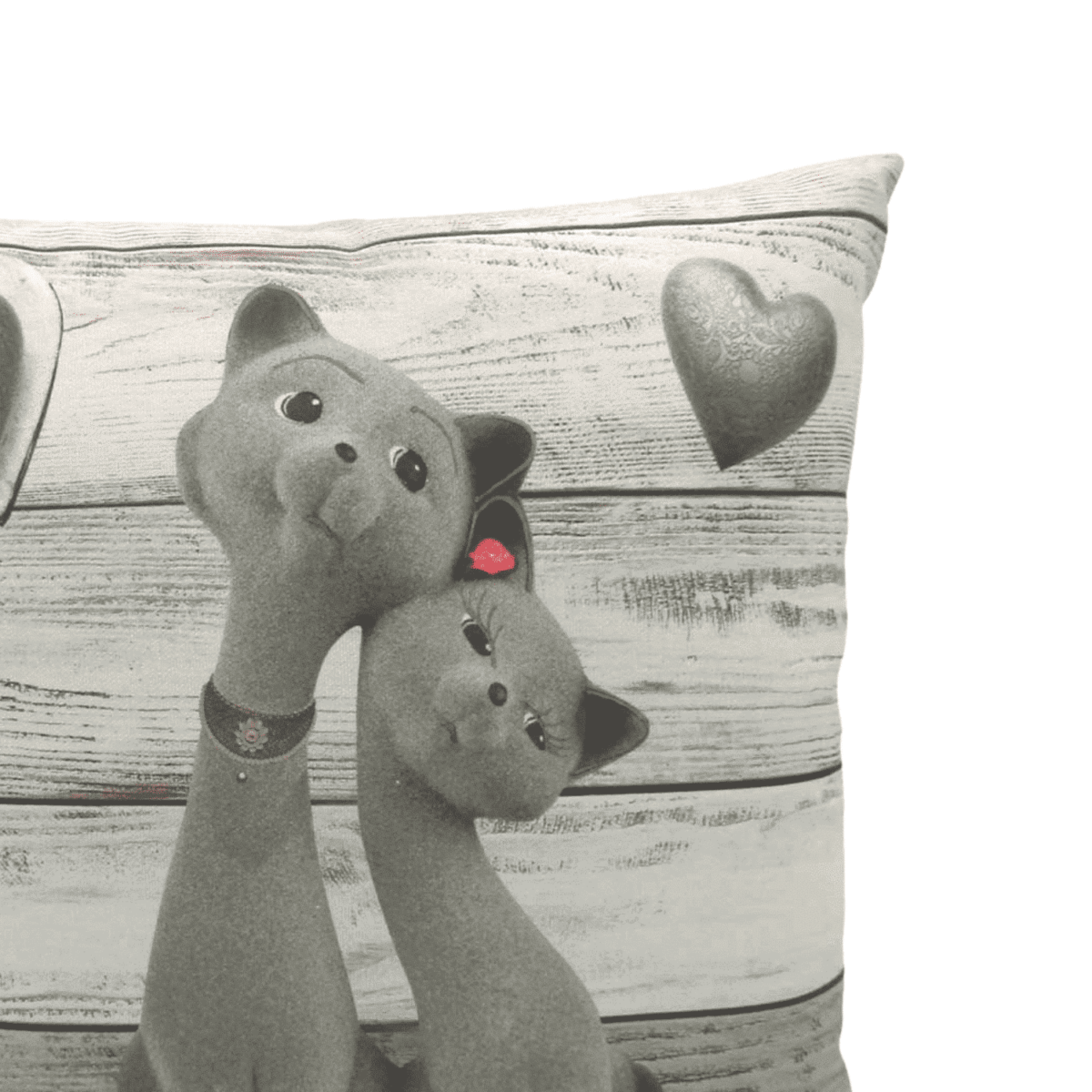 Cuscino Gatti Love Arredo Casa In Stampa Digitale Cm 45x45 - immagine 2