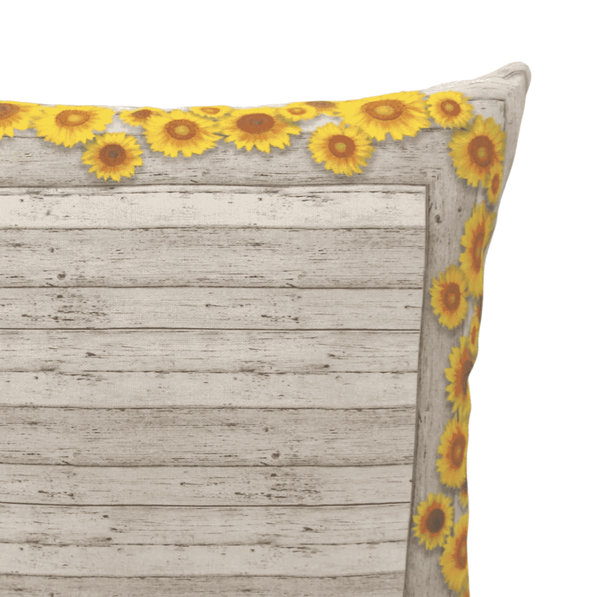 Cuscino Girasoli Legno Arredo Casa In Stampa Digitale Cm 45x45 - immagine 2