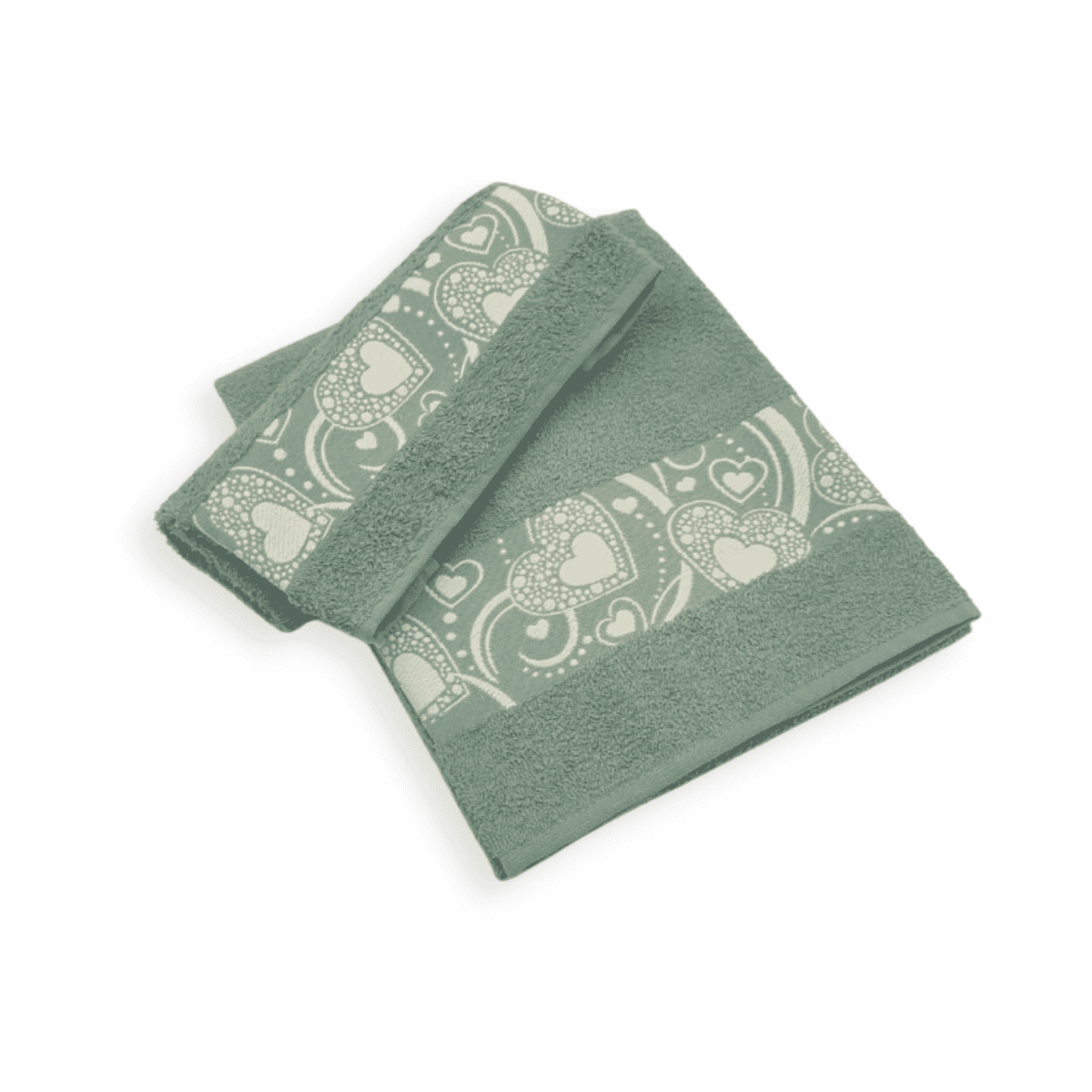 love-me-verde-cuori--set-1-+-1-spugna-viso-bidet-made-in-italy-cotone