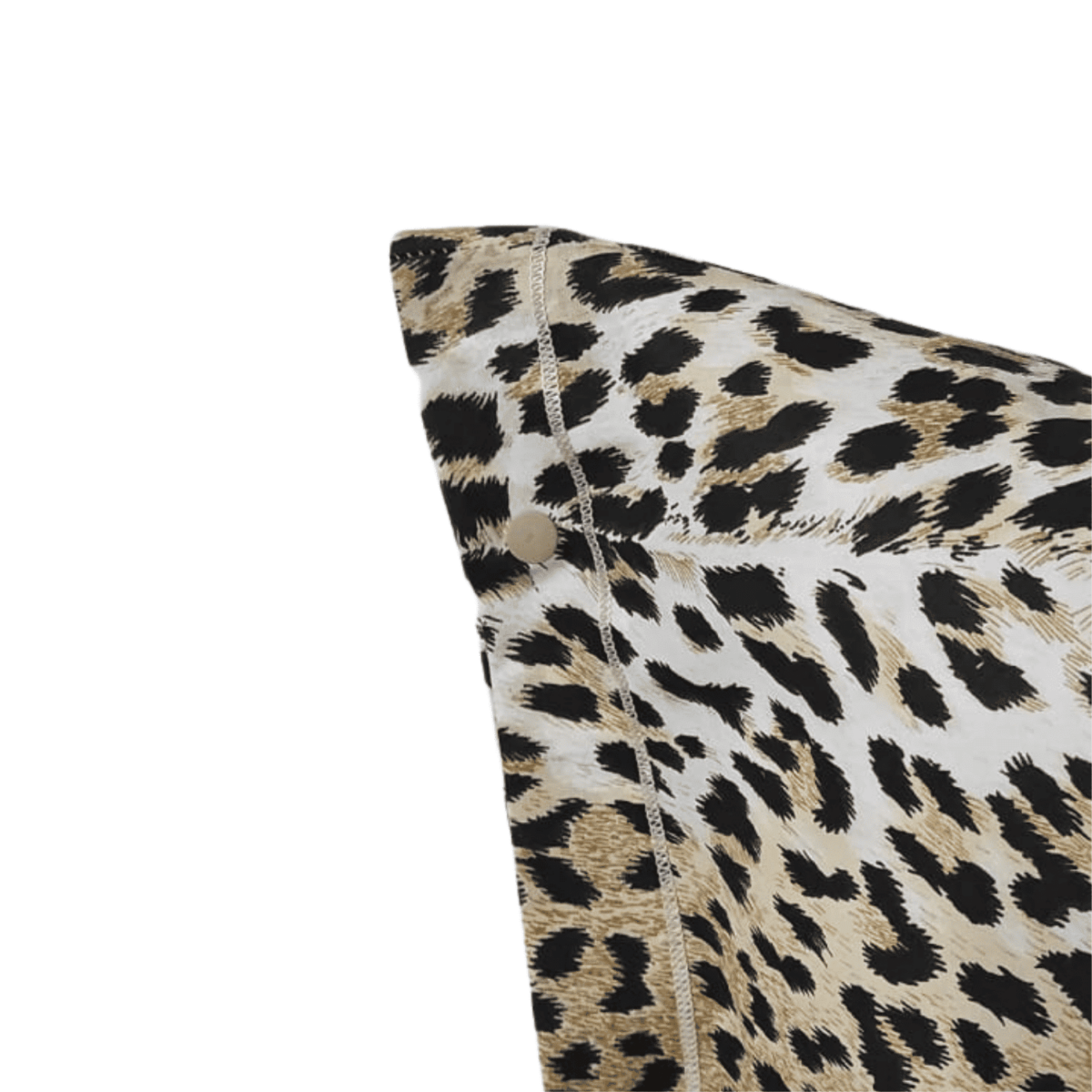 maculato-completo-lenzuola-puro-cotone-made-in-italy-quadrifoglio-beige-bianco-giallo-nero-leopardato-animalier-dettaglio-federe-bottoni