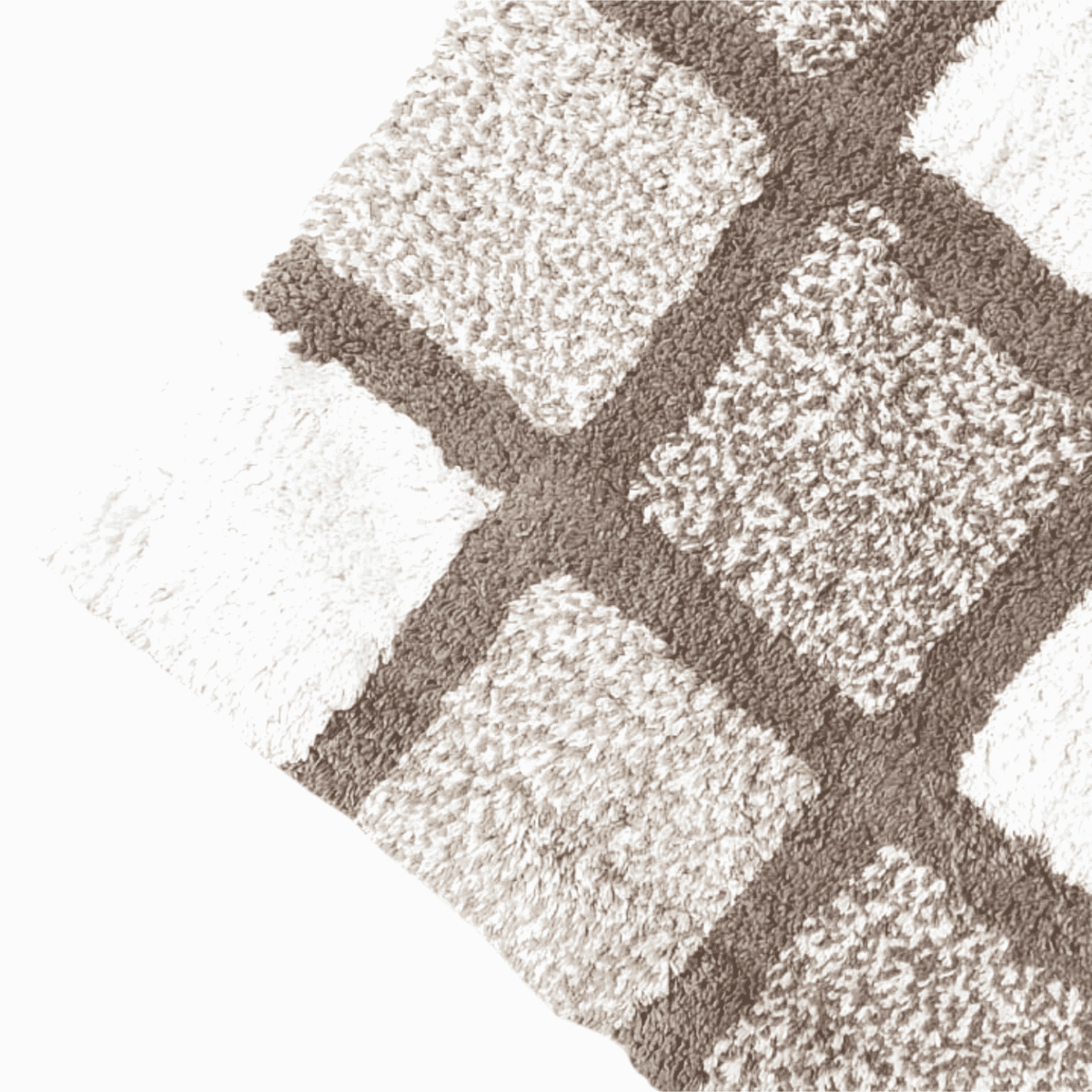 quader-beige-tappeto-arredo-bagno-50-80-cotone-antiscivolo-quadri-geometrico-dettaglio
