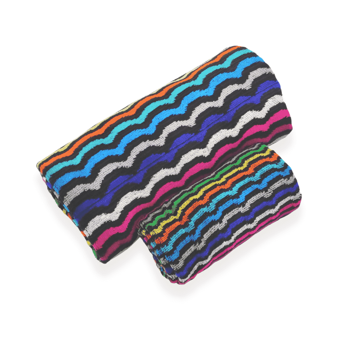 rainbow-multicolor-etnic-onde-set-1-+-1-spugna-cotone-righe-geometrico