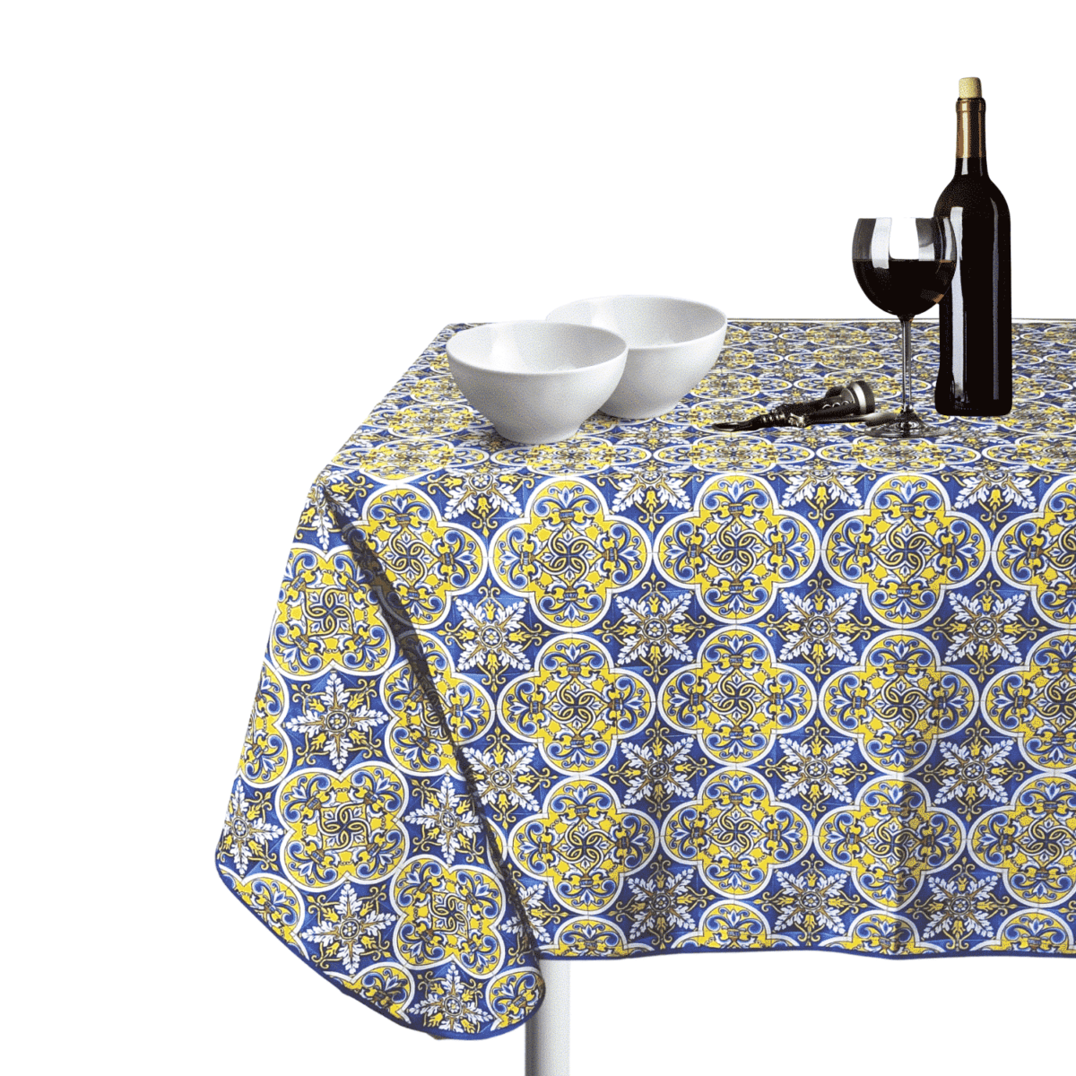 royal-lisbona-tovaglia-antimacchia-idrorepellente-maioliche-patchwork-azzurro-giallo-bianco-blu-arancio