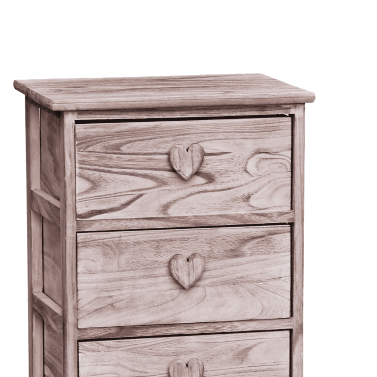Comodino Sabry 4 Cassetti Cassettiera Mobile Legno Arredo Casa - immagine 2