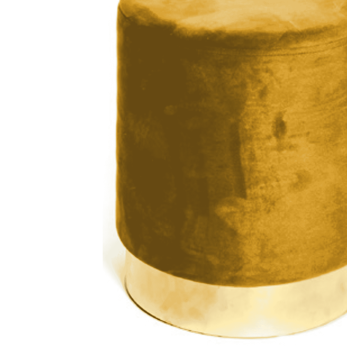Pouf Cilindro Velvet Senape - immagine 2