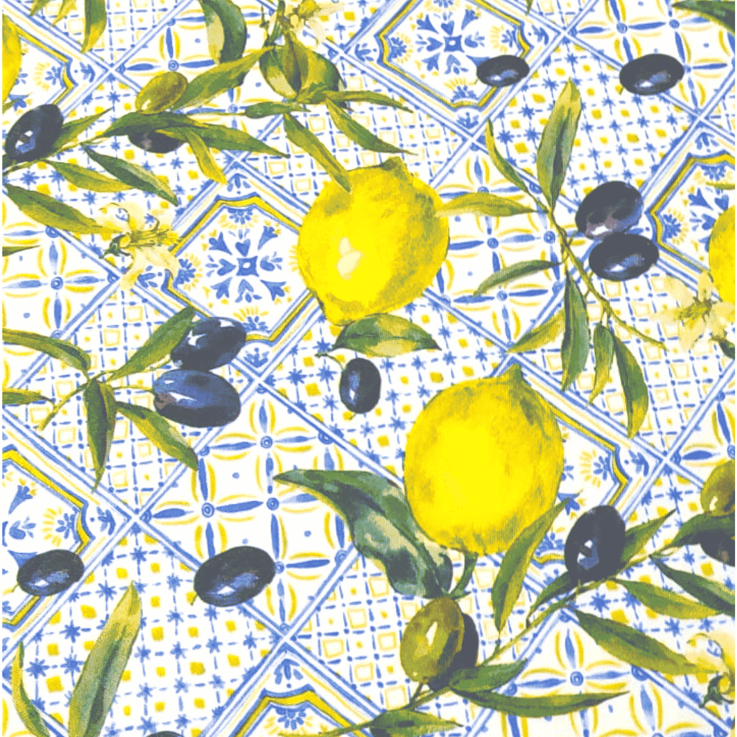 sorrento-taormina-tovaglia-antimacchia-idrorepellente-maioliche-patchwork-limoni-olive-ulivi-giallo-azzurro-beige-bianco-verde-dettaglio
