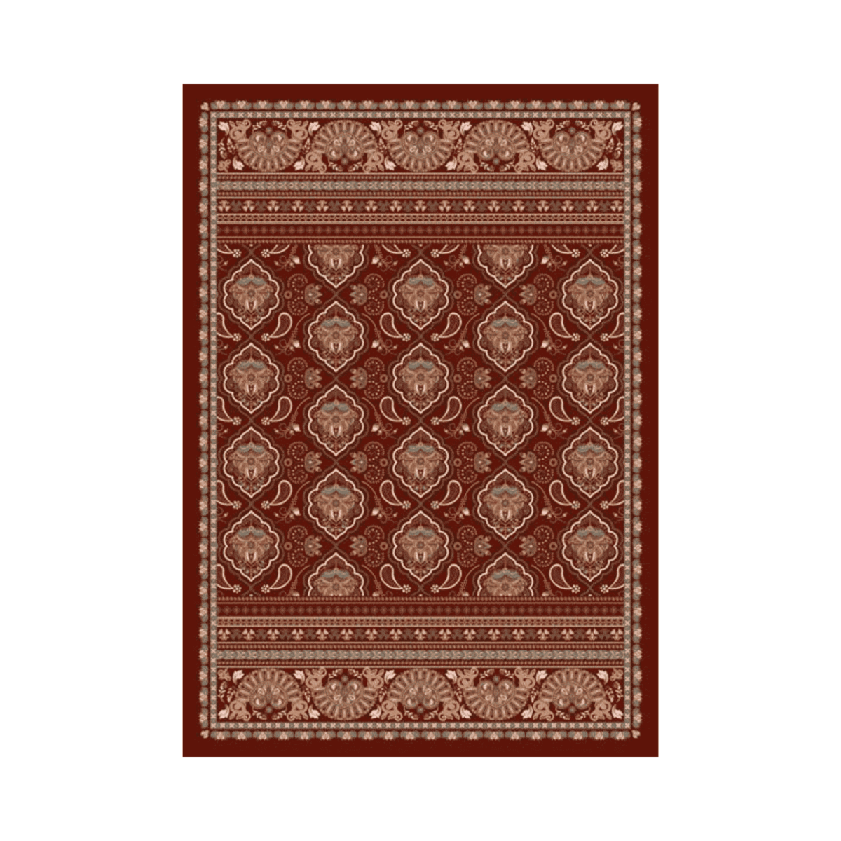 bollywood-tappeto-arredo-emozioni-artista-decori-indiani-medaglioni-bordeaux-multicolor-front
