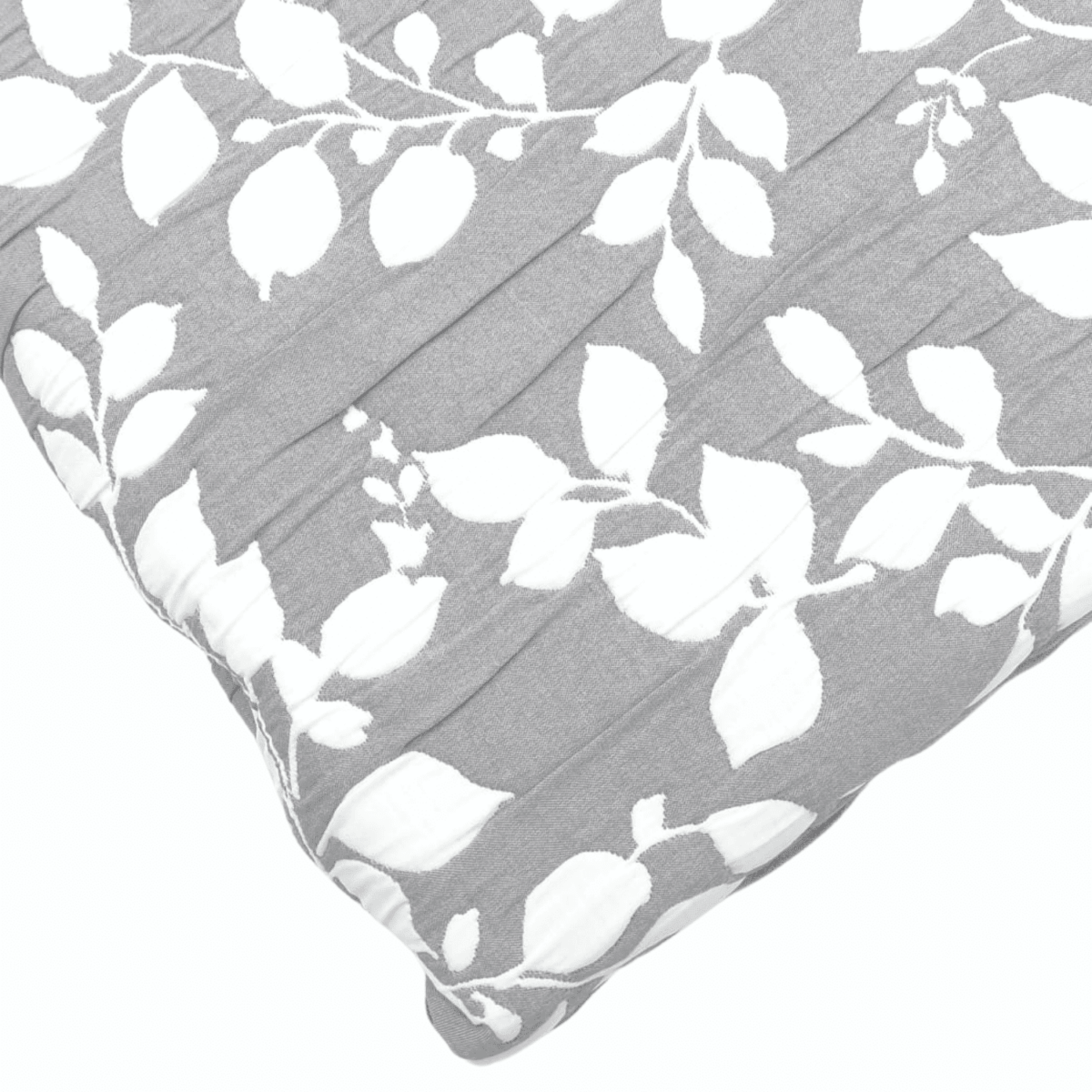 foglie-grigio-sebastopoli-copriletto-matrimoniale-jacquard-microfibra-bianco-foglioline-elegante-dettaglio
