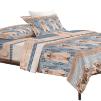 golden-pauline-completo-lenzuola-cotone-azzurro-beige-cani-cuccioli