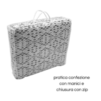 mosaico-grigio-copriletto-trapuntato-boutis-rombi-geometrico-antracite-bianco-microfibra-primaverile-estivo-dettaglio-confezione