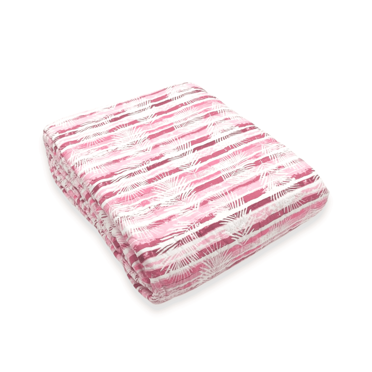 oasi-rosa-copriletto-trapuntato-boutis-felci-rigato-rosa-microfibra-primaverile-estivo-fold