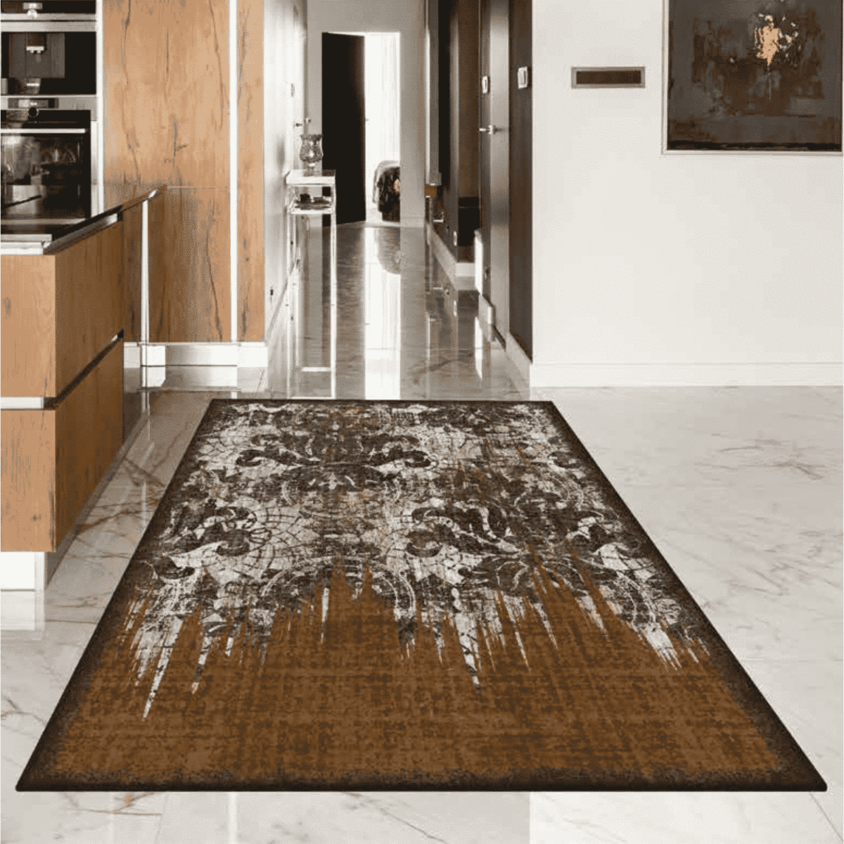 pompei-tappeto-arredo-emozioni-artista-domus-pompeiana-vintage-classico-moderno-geometrico-marrone-grigio-bianco