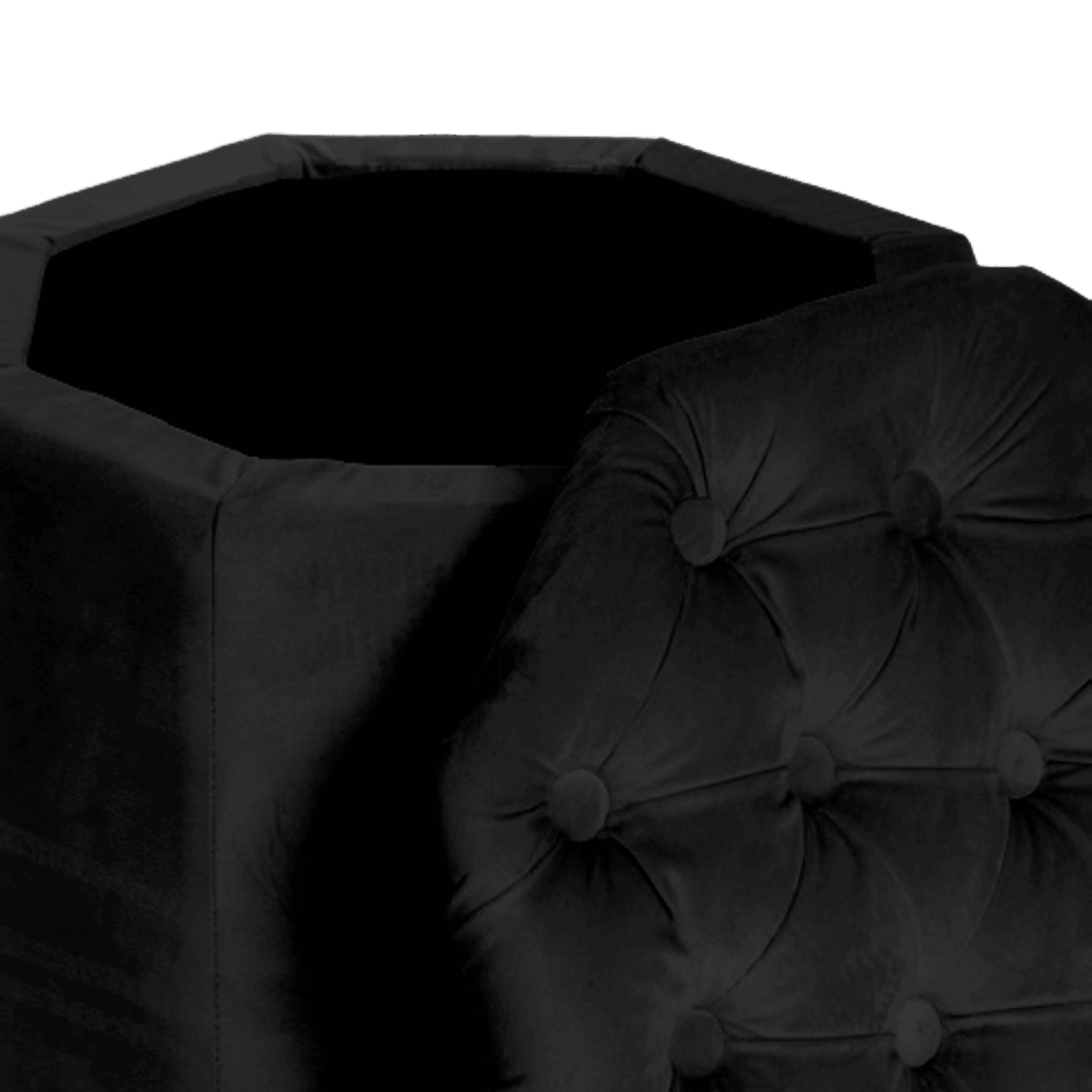 velvet-nero-pouf-ottagonale-contenitore-velluto-dettaglio-aperto