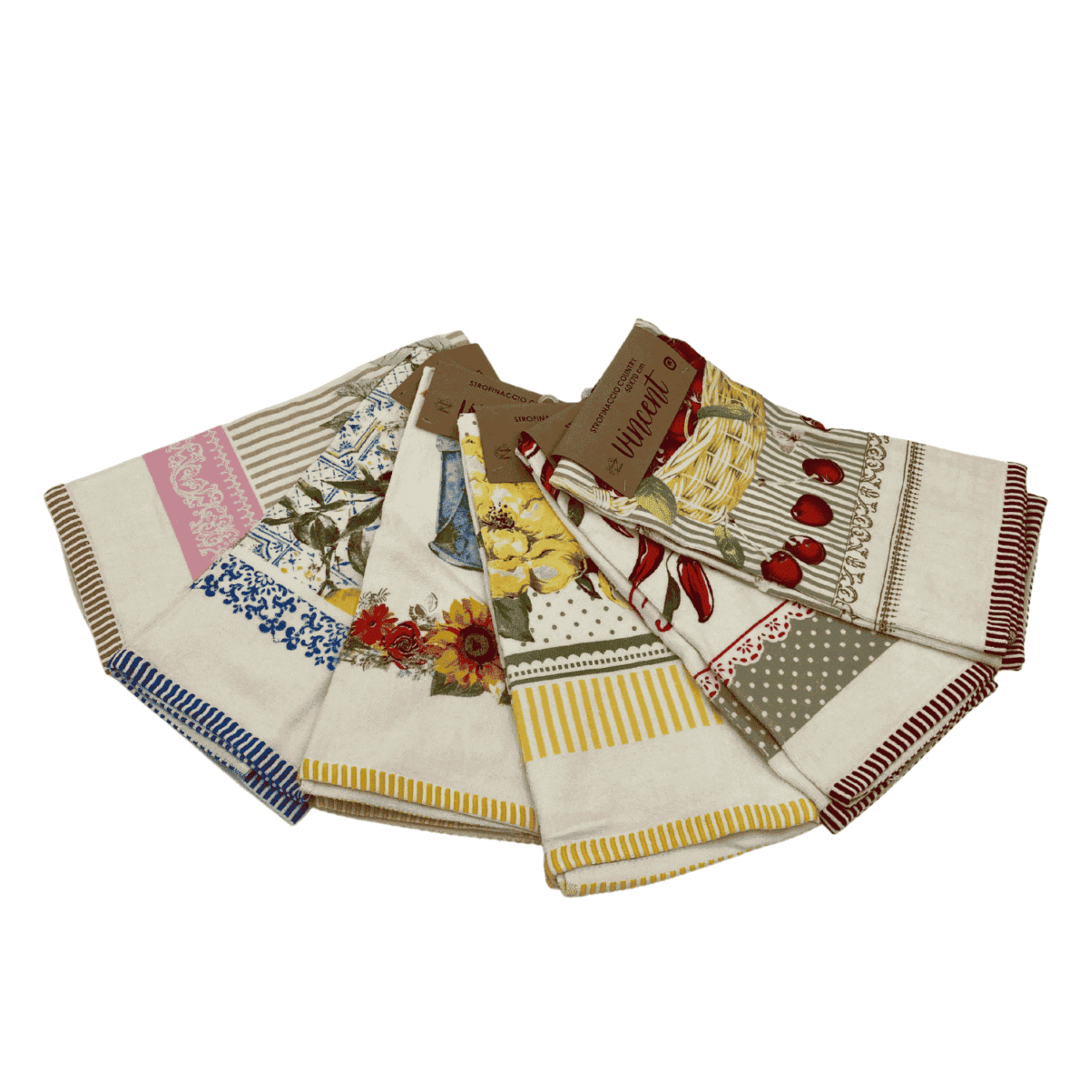 Country-vincent-set-6-strofinacci-cotone-cimato-ciniglia-50x70-diverse-fantasie-aperto