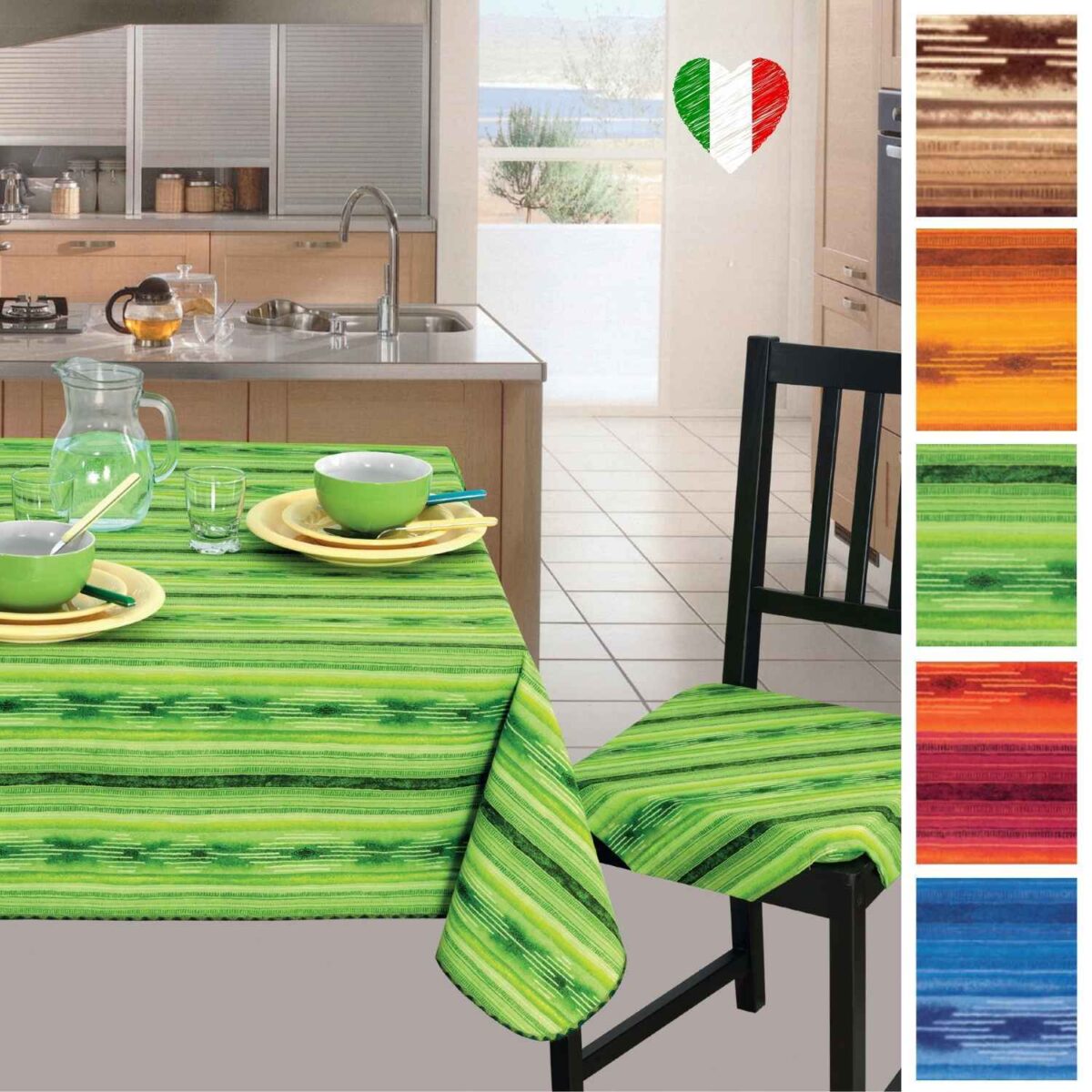 Ikarus Coordinato Cucina lavorazione resinata Made In Italy