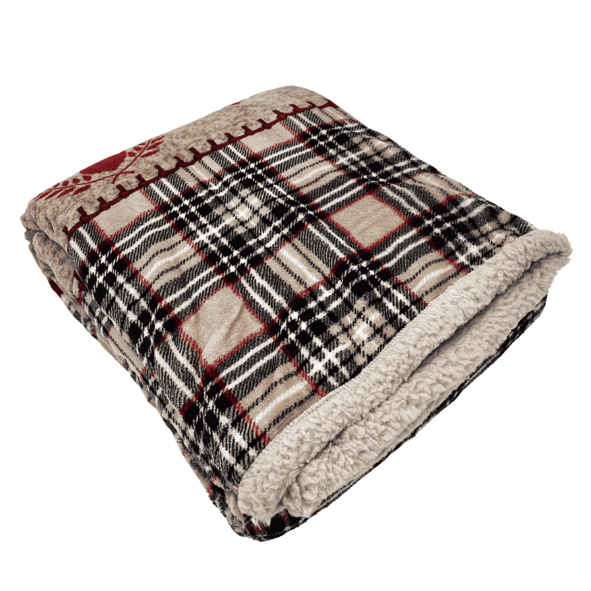 Coperta Singolo stampato con sherpa Dolomiti