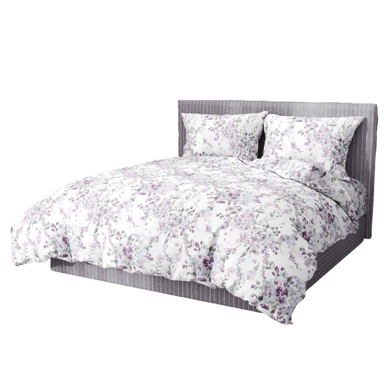 acquerello-copripiumino-puro-cotone-quadrifoglio-bouquet-fiorato-fiorellini-fiori-lilla-rosa-bianco-grigio