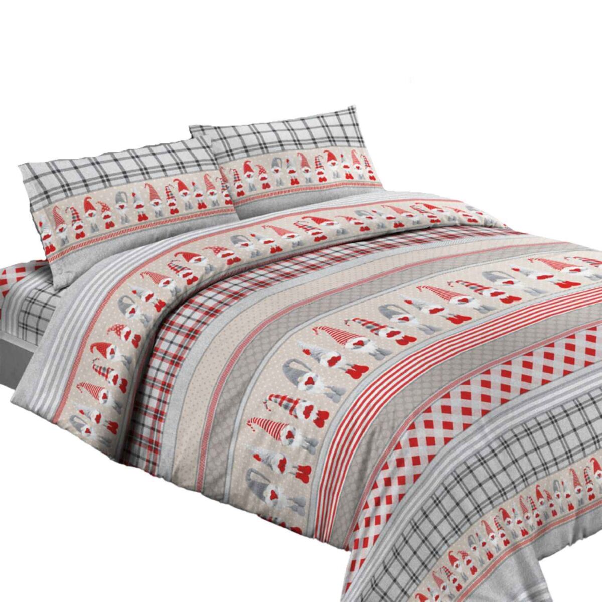 copripiumino-folletti-puro-cotone-quadrifoglio-gnomi-tirolese-grigio-beige-rosso-bianco
