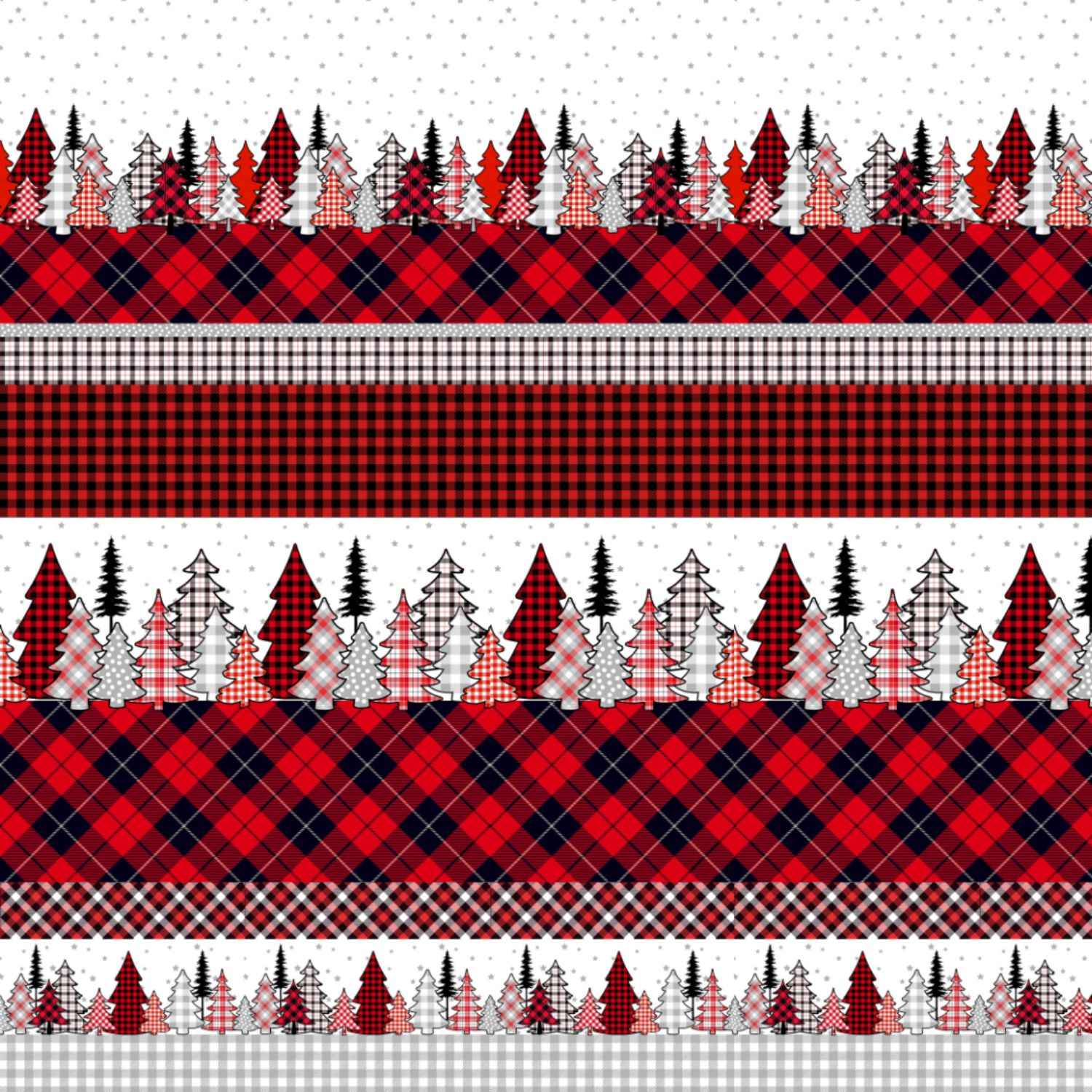 renna-completo-lenzuola-puro-cotone-quadrifoglio-invernale-natalizio-scozzese-renna-abeti-rosso-nero-bianco-pattern
