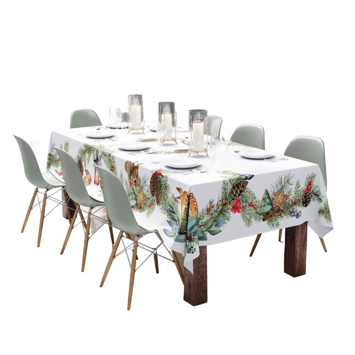 tavaglia-stampa-digitale-forest-alta-definizione-ghirlande-pigne-cerbiatti-scoiattoli-coniglietti-invernale-autunnale-natalizia-cotone