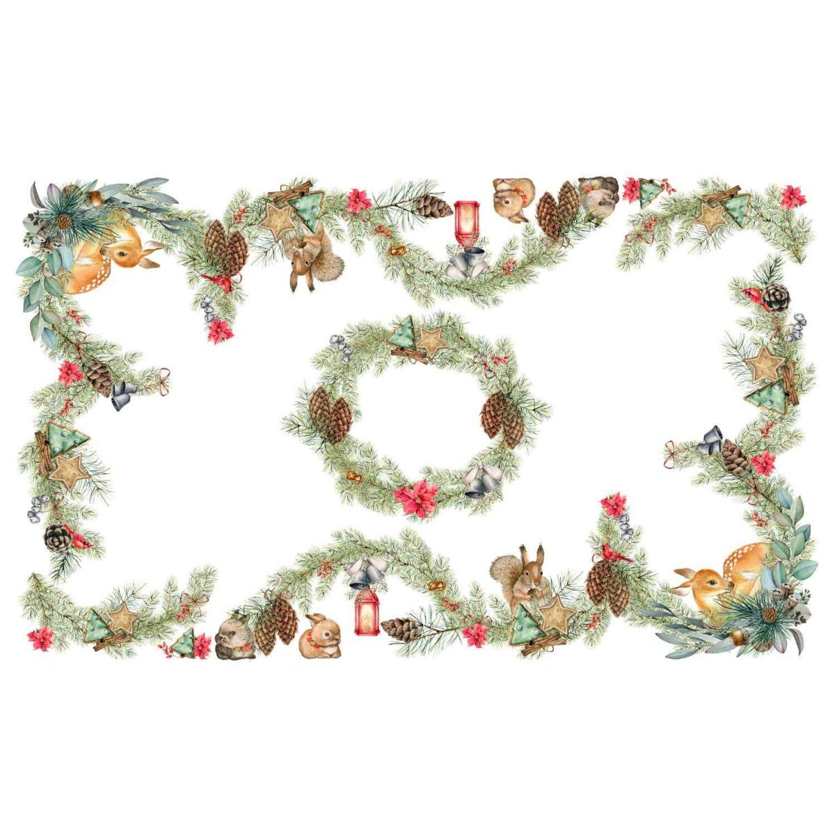 tavaglia-stampa-digitale-forest-alta-definizione-ghirlande-pigne-cerbiatti-scoiattoli-coniglietti-invernale-autunnale-natalizia-cotone-disegno