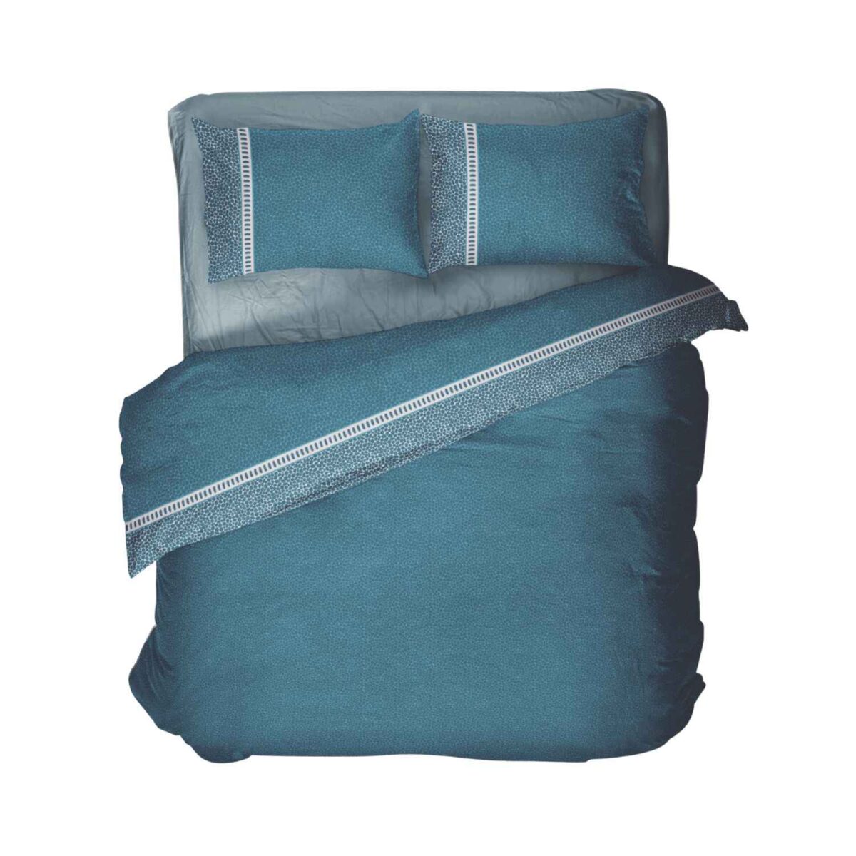 crono-ottanio-copripiumino-puro-cotone-novia-geometrico-borbon-classico-petrolio-verde-azzurro-acqua-blu