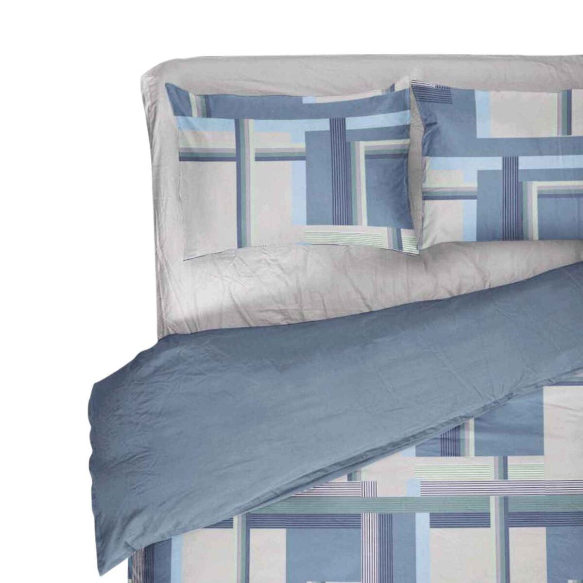 ruben-azzurro-copripiumino-puro-cotone-novia-geometrico-quadri-beige-azzurro-blue-grigio-zoom