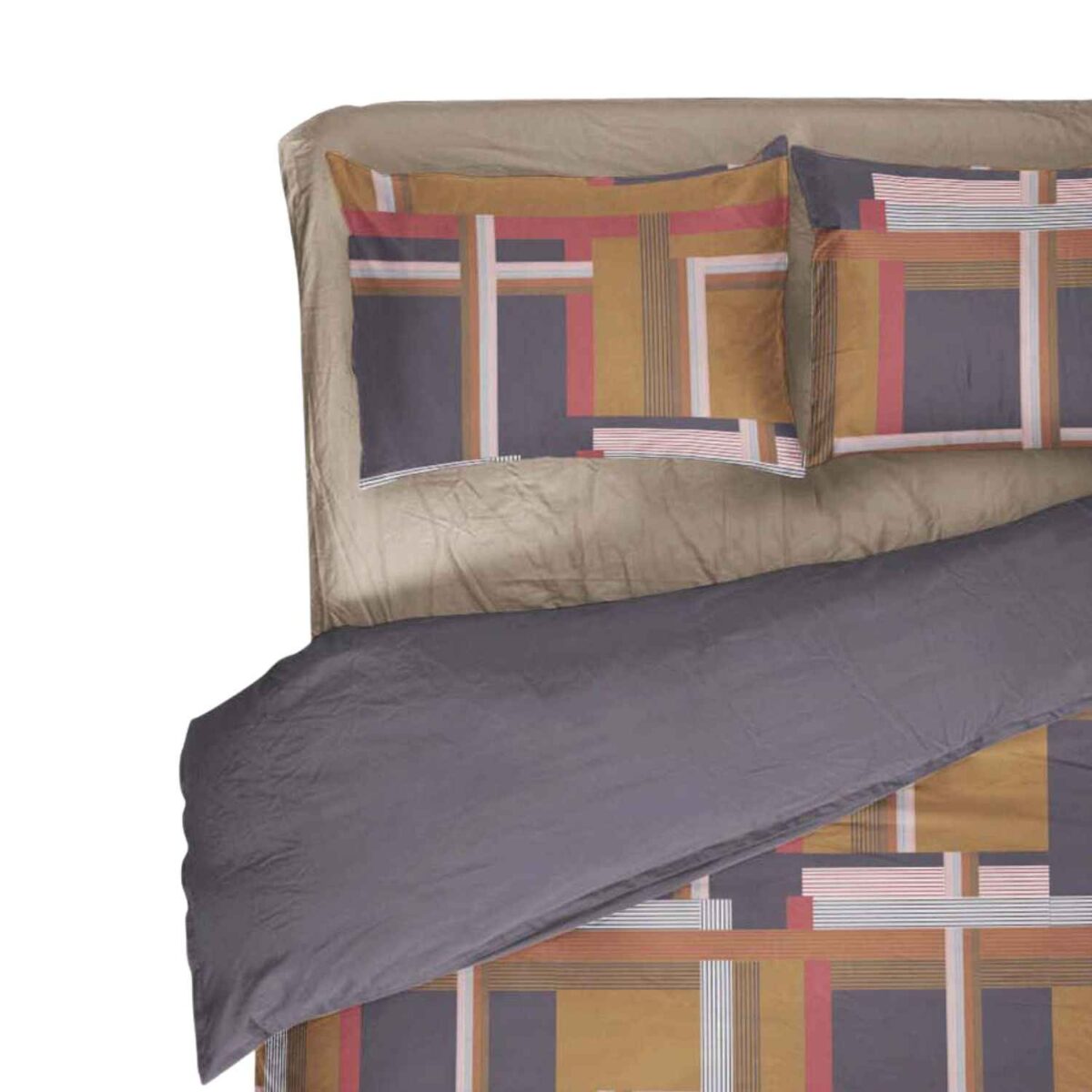ruben-brown-copripiumino-puro-cotone-novia-geometrico-quadri-beige-marrone-arancio-ocra-grigio-scuro-zoom
