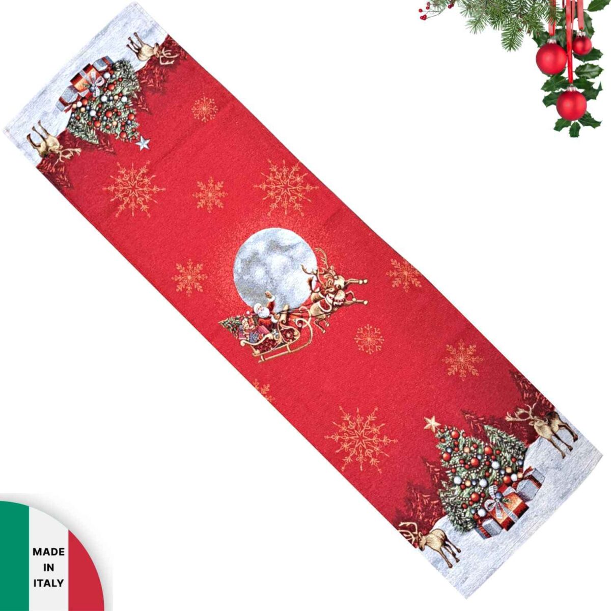 notte-di-natale-rosso-runner-cucina-40-x-140-jacquard-gobelin-natale-natalizio-albero-babbo-natale-argento-beige-rosso