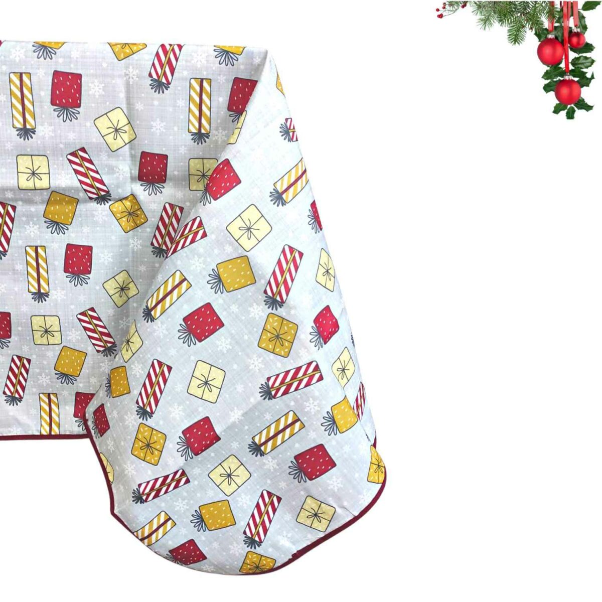 pacchi-tovaglia-antimacchia-natalizia-idrorepellente-no-stiro-grigio-rosso-giallo-pacchi-regalo-dettaglio