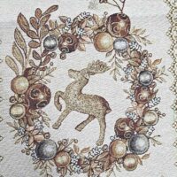 Runner Stella Oro Natale Feste Arredo Casa 40 x 140 cm - immagine 2