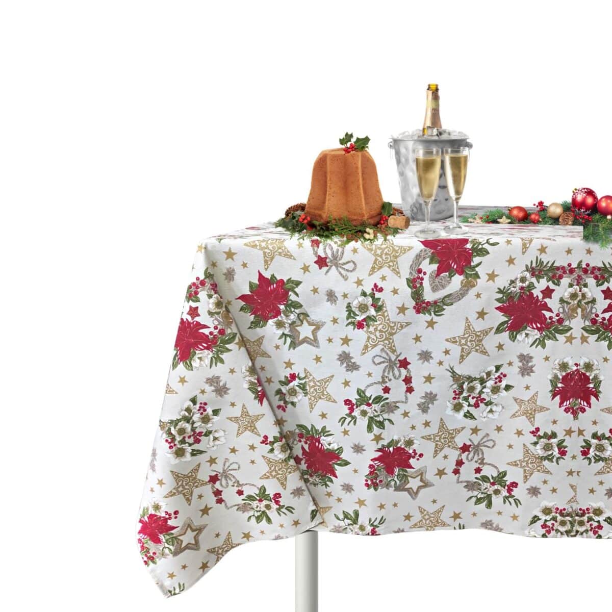 tovaglia-anais-beige-cotone-fantasia-natale-capodanno-festa-stelle-bianco-rosso-oro-verde-aperta