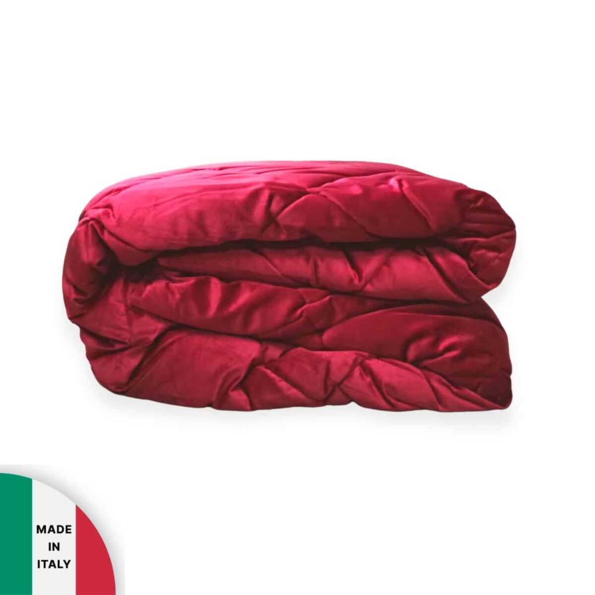 trapunta-invernale-feeling-velluto-microfibra-bordeaux-a-rombi-piegata-made-in-italy