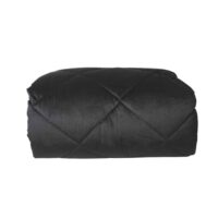 trapunta-invernale-feeling-velluto-microfibra-nero-a-rombi-piegata-front-flat